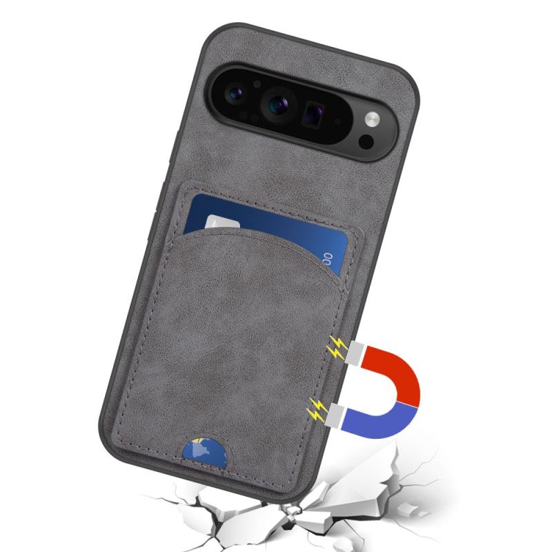 Cover Google Pixel 9 Pro Xl Læder Effekt Kortholder Support