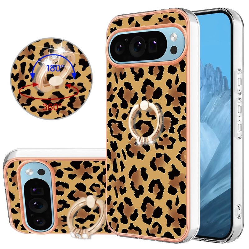 Cover Til Google Pixel 9 Pro Xl Leopardprint Ringholder