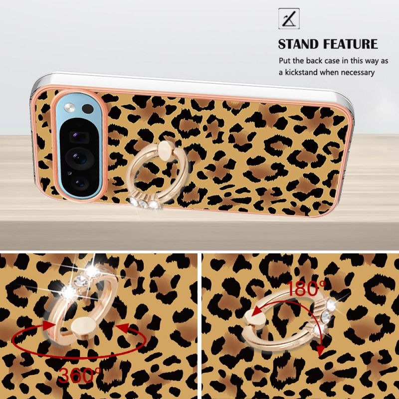 Cover Til Google Pixel 9 Pro Xl Leopardprint Ringholder