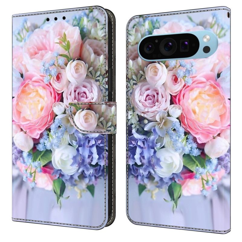 Flip Cover Google Pixel 9 Pro Xl Buket Blomster