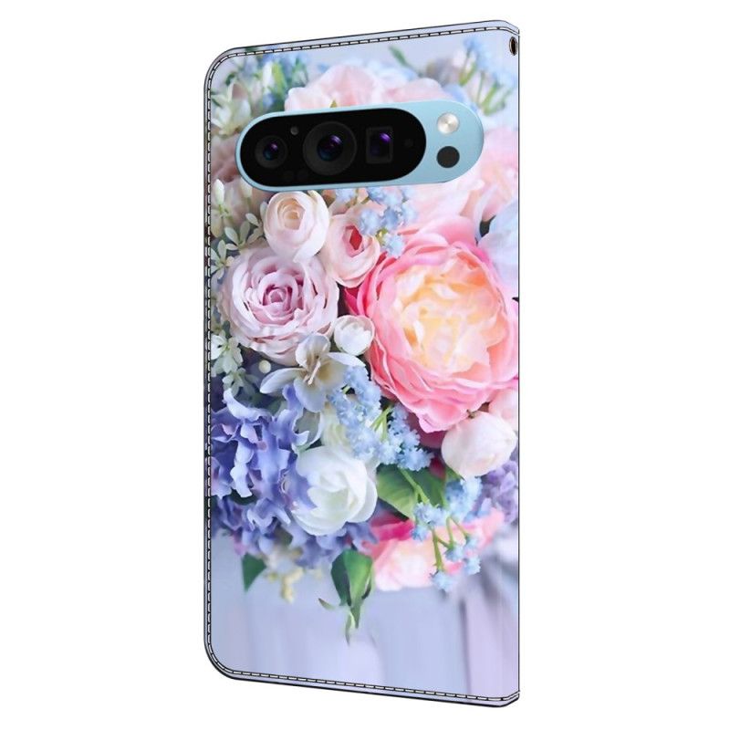 Flip Cover Google Pixel 9 Pro Xl Buket Blomster