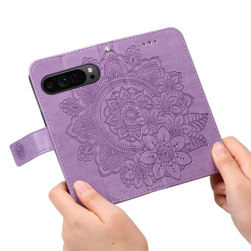 Flip Cover Til Google Pixel 9 Pro Xl Mandala Print Med Rem