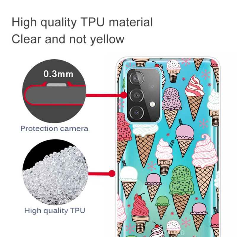 Cover for Samsung Galaxy A72 4G / A72 5G Flødeis