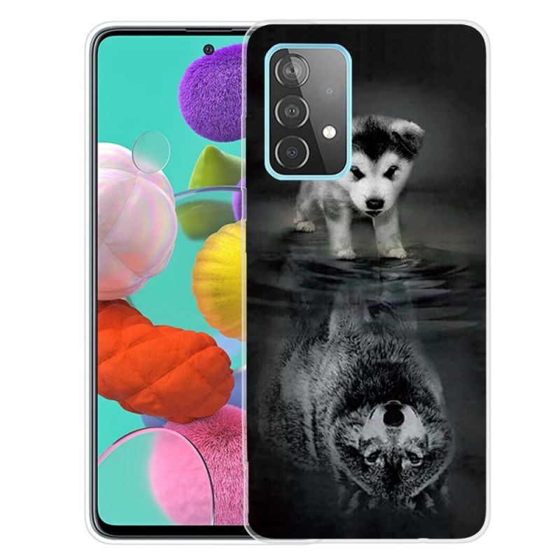 Cover for Samsung Galaxy A72 4G / A72 5G Hvalpedrøm