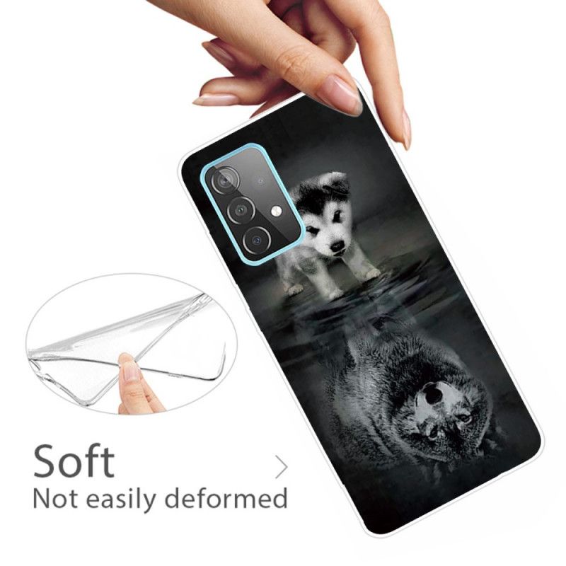 Cover for Samsung Galaxy A72 4G / A72 5G Hvalpedrøm