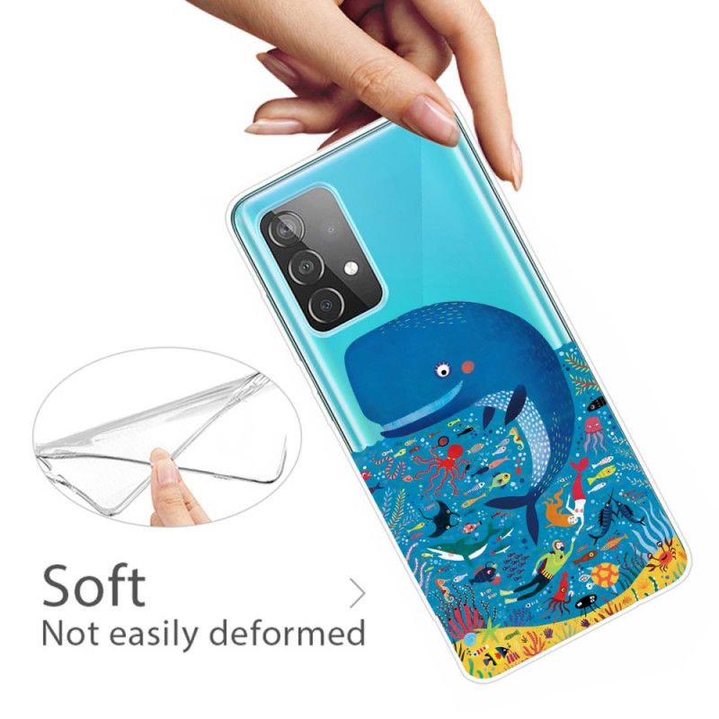 Cover for Samsung Galaxy A72 4G / A72 5G Marine Verden