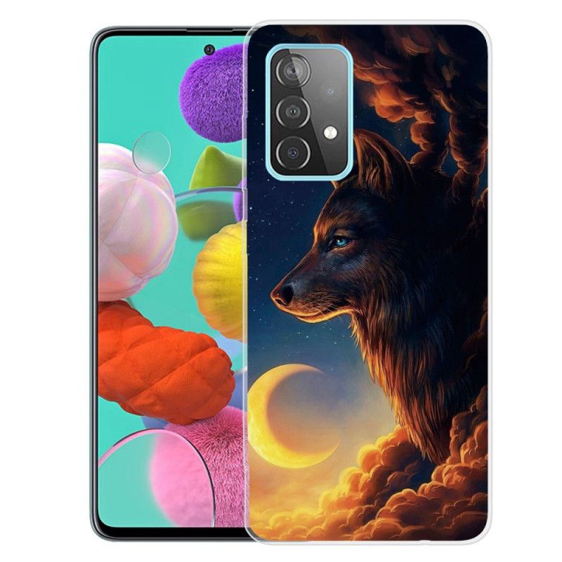 Cover for Samsung Galaxy A72 4G / A72 5G Sort Fleksibel Ulv