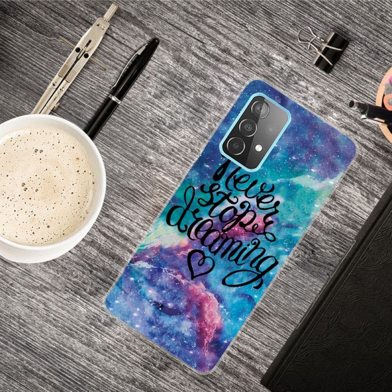 Cover for Samsung Galaxy A72 4G / A72 5G Stop Aldrig Med At Drømme