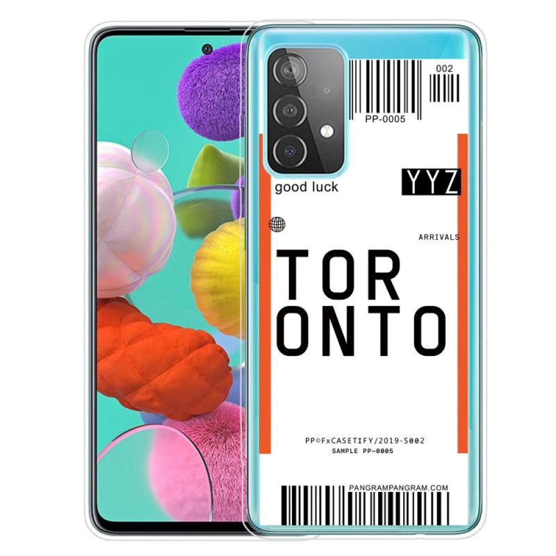 Cover Samsung Galaxy A72 4G / A72 5G Boardingkort Til Toronto