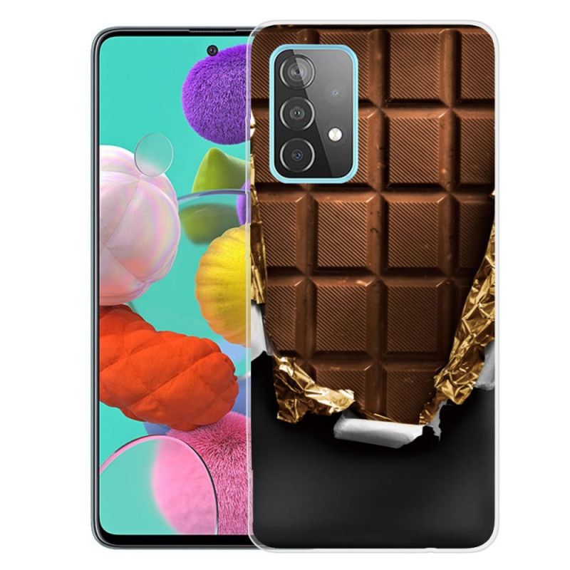 Cover Samsung Galaxy A72 4G / A72 5G Brun Fleksibel Chokolade Beskyttelse