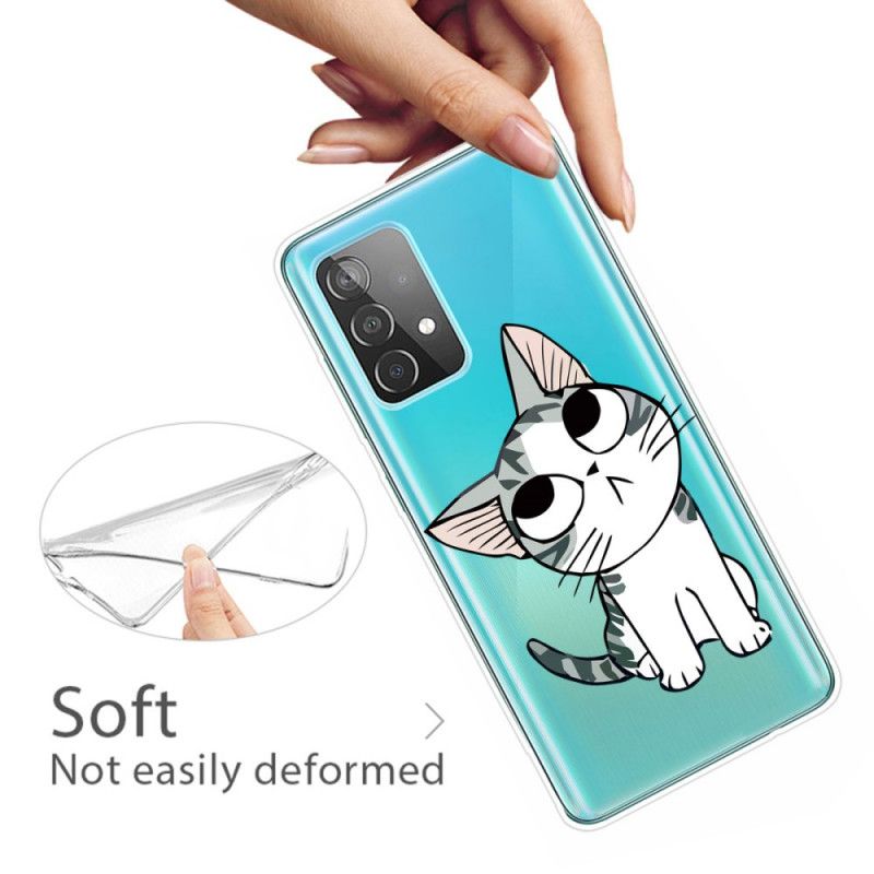 Cover Samsung Galaxy A72 4G / A72 5G Charmerende Kat