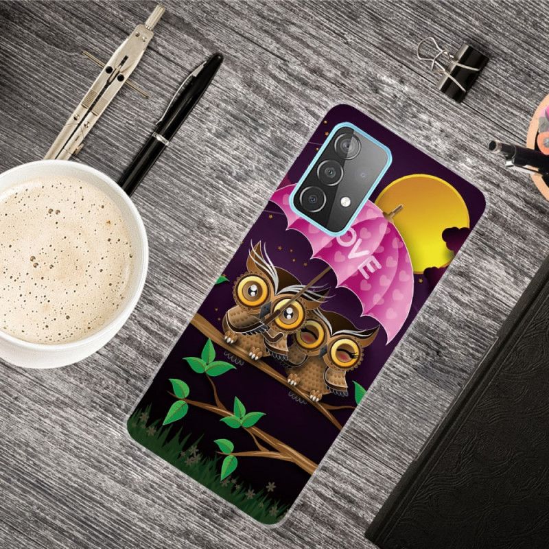 Cover Samsung Galaxy A72 4G / A72 5G Fleksible Kærlighedsugler