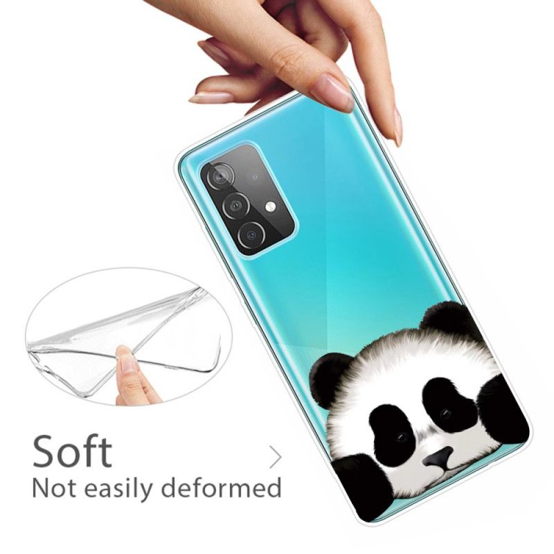 Cover Samsung Galaxy A72 4G / A72 5G Gennemsigtig Panda Beskyttelse