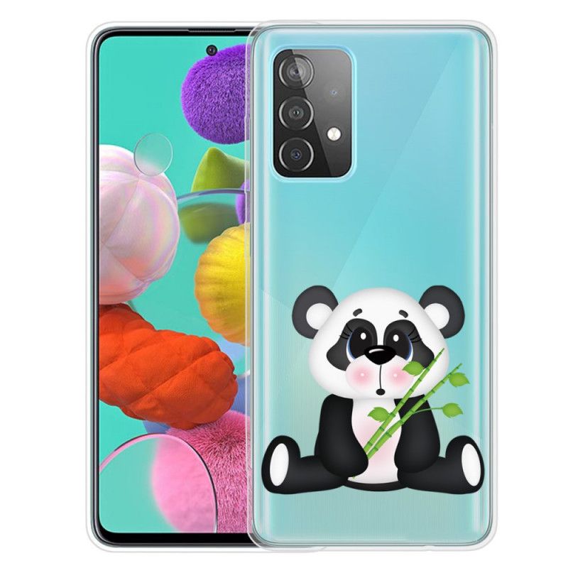 Cover Samsung Galaxy A72 4G / A72 5G Gennemsigtig Trist Panda