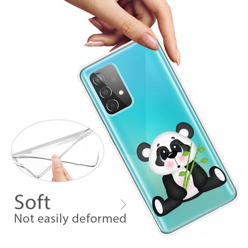 Cover Samsung Galaxy A72 4G / A72 5G Gennemsigtig Trist Panda