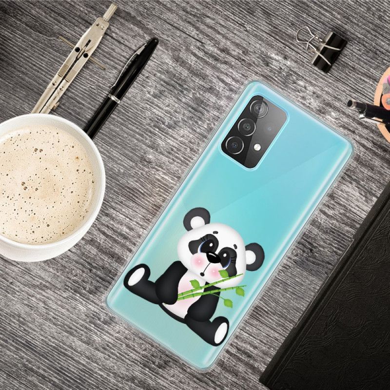 Cover Samsung Galaxy A72 4G / A72 5G Gennemsigtig Trist Panda