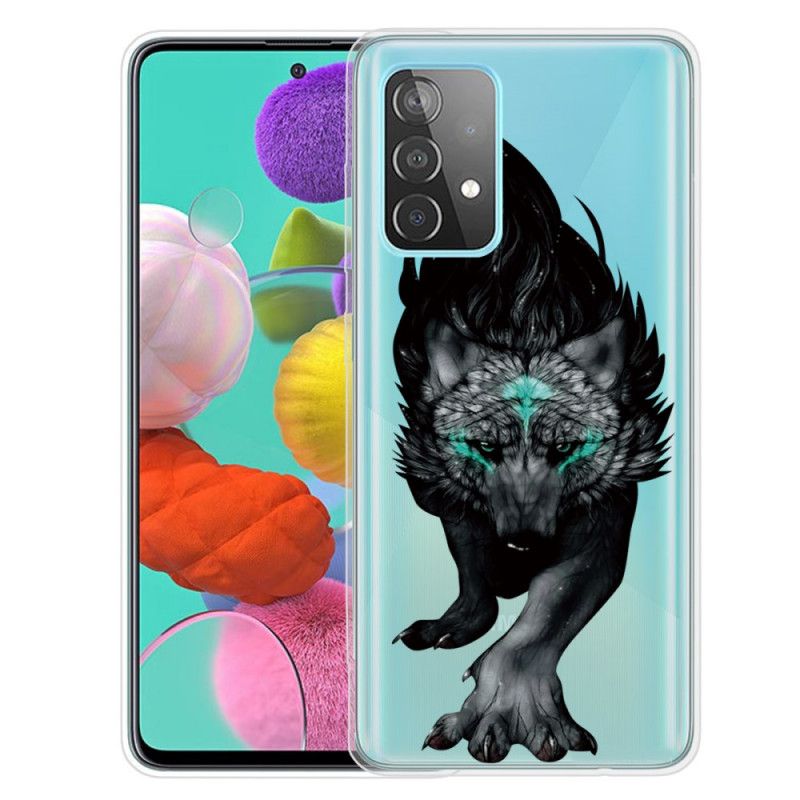 Cover Samsung Galaxy A72 4G / A72 5G Grafisk Ulv