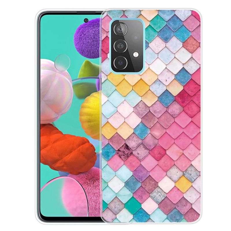 Cover Samsung Galaxy A72 4G / A72 5G Lyserød Maleri