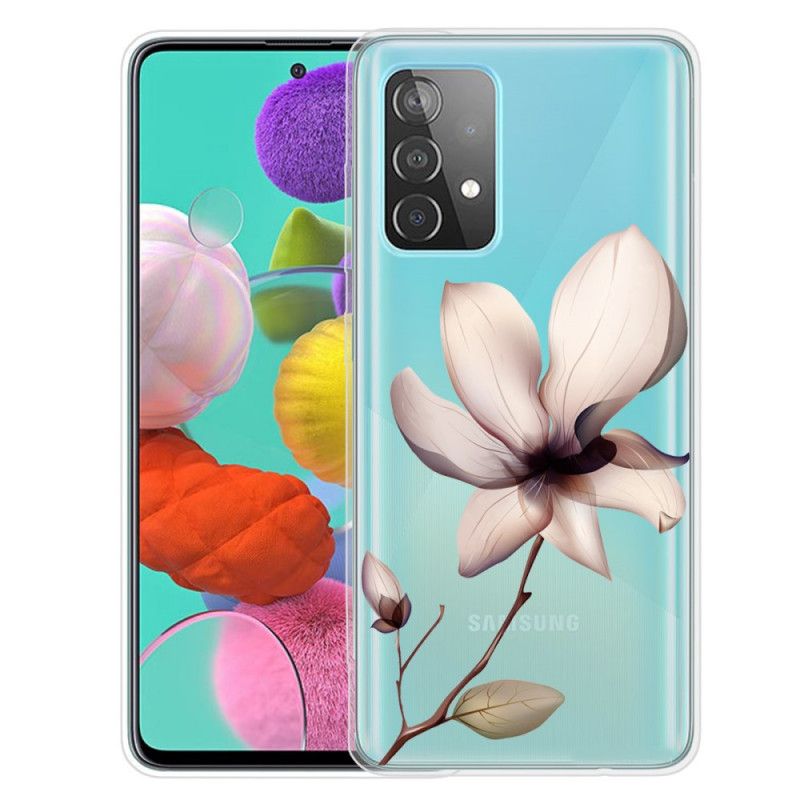 Cover Samsung Galaxy A72 4G / A72 5G Lyserød Premium Blomster Beskyttelse