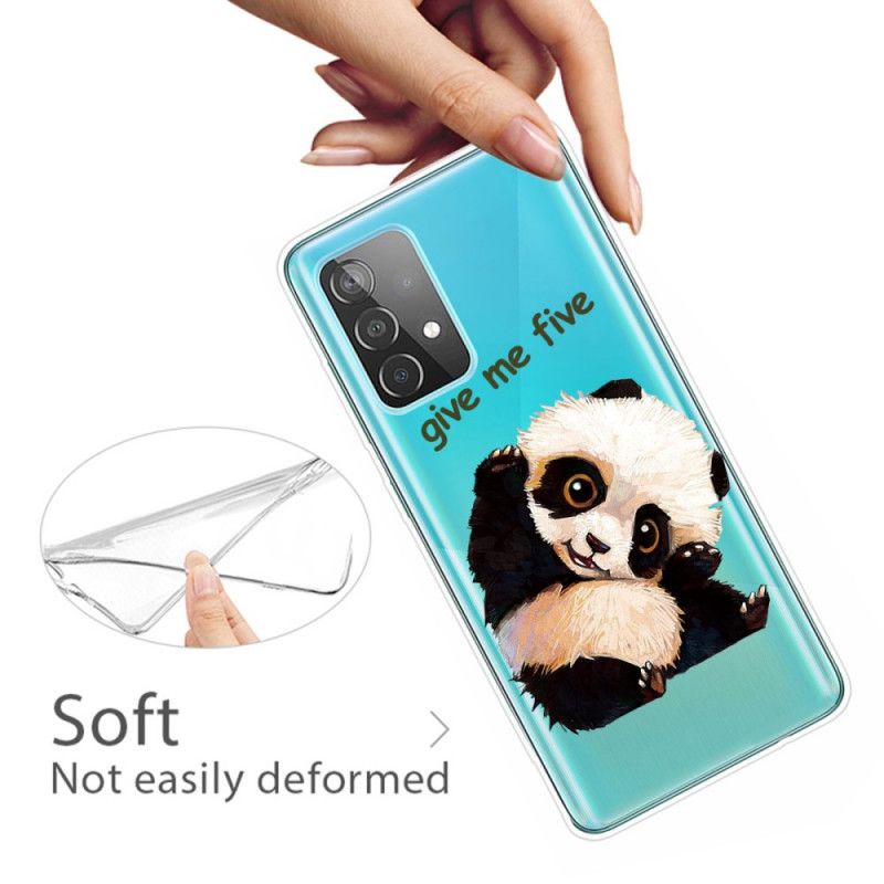 Cover Samsung Galaxy A72 4G / A72 5G Mobilcover Panda Giver Mig Fem