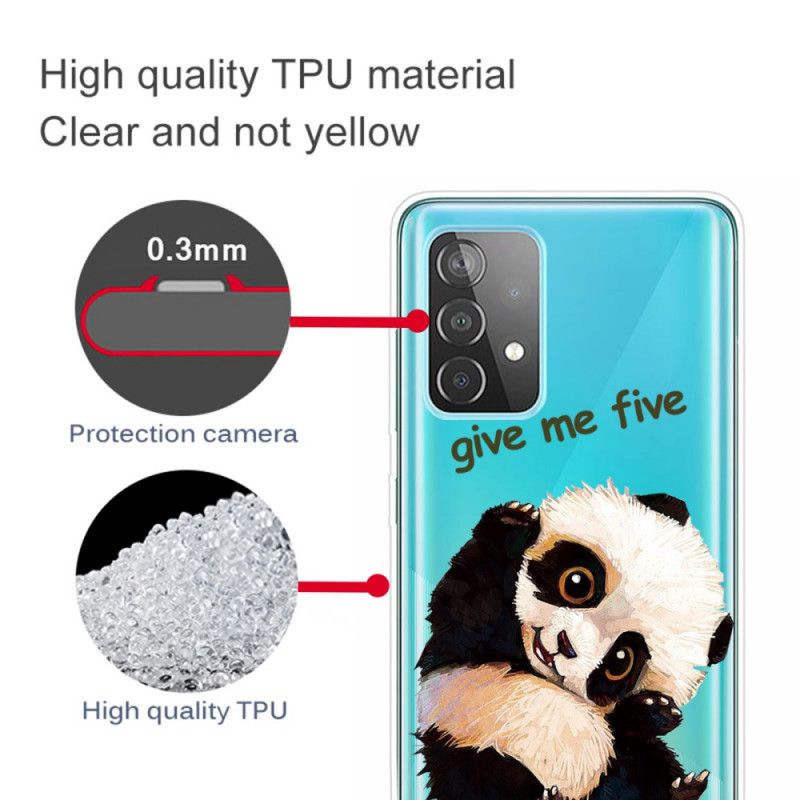 Cover Samsung Galaxy A72 4G / A72 5G Mobilcover Panda Giver Mig Fem