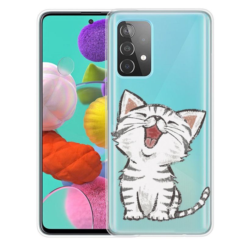 Cover Samsung Galaxy A72 4G / A72 5G Mobilcover Sød Kat