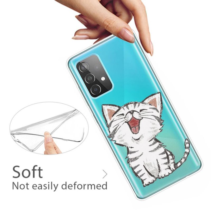 Cover Samsung Galaxy A72 4G / A72 5G Mobilcover Sød Kat