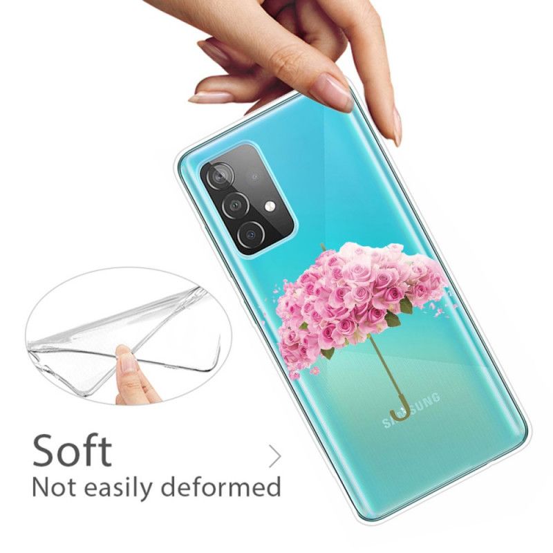 Cover Samsung Galaxy A72 4G / A72 5G Paraply I Roser