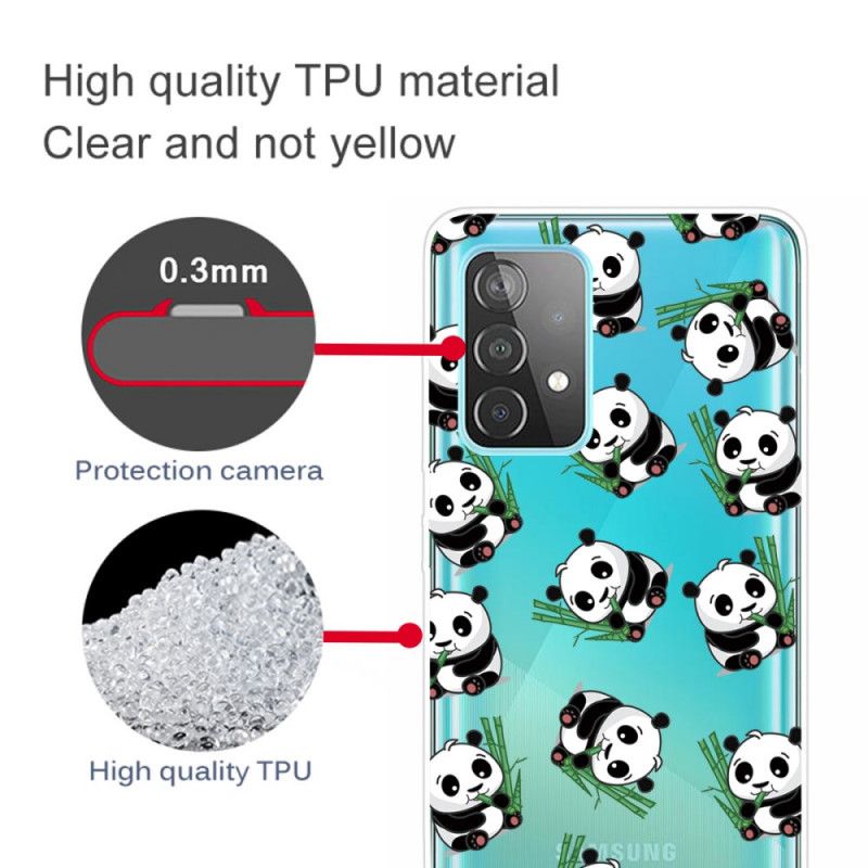 Cover Samsung Galaxy A72 4G / A72 5G Små Pandaer