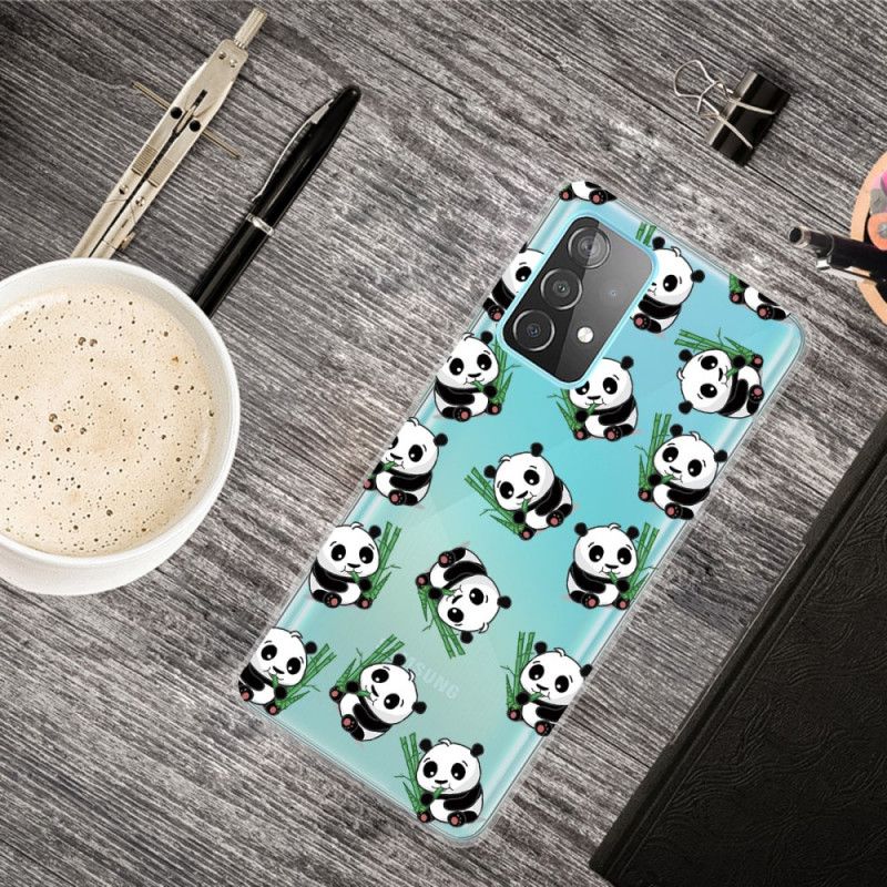 Cover Samsung Galaxy A72 4G / A72 5G Små Pandaer