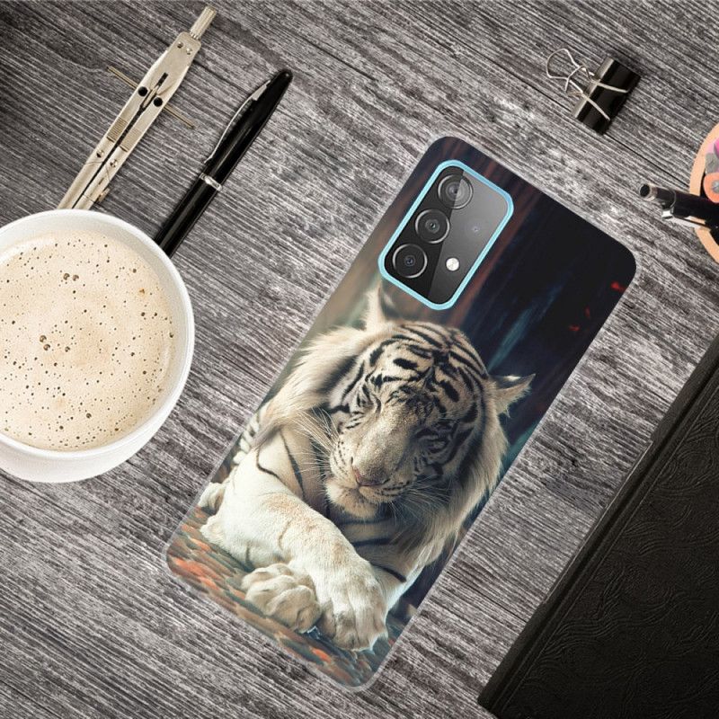 Cover Samsung Galaxy A72 4G / A72 5G Sort Fleksibel Tiger