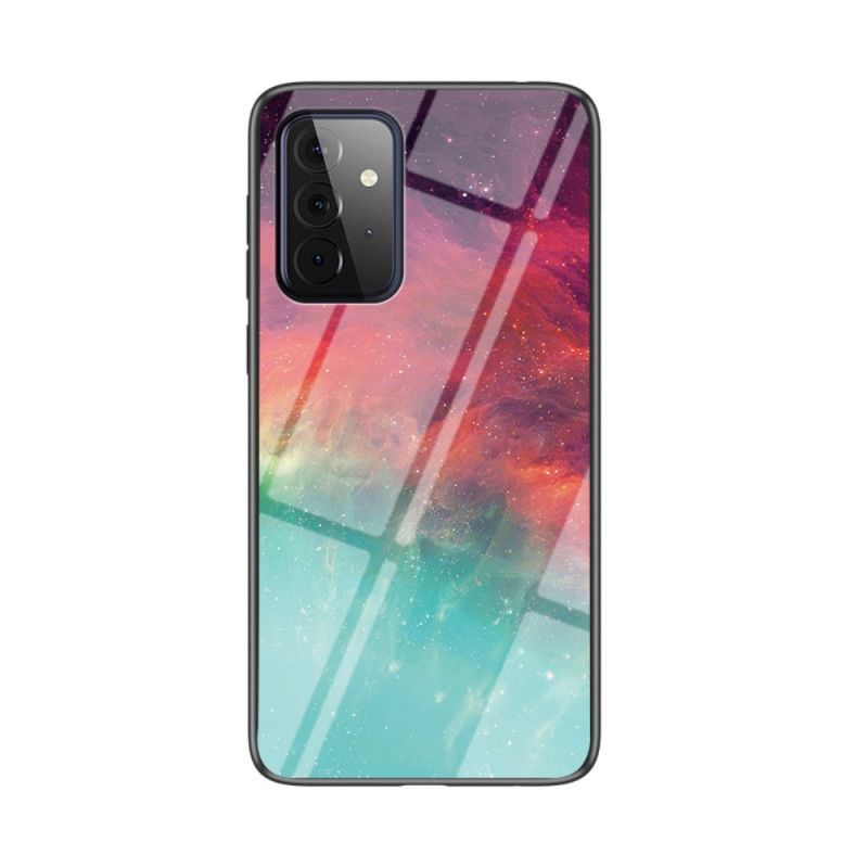 Cover Samsung Galaxy A72 4G / A72 5G Sort Skønhedshærdet Glas