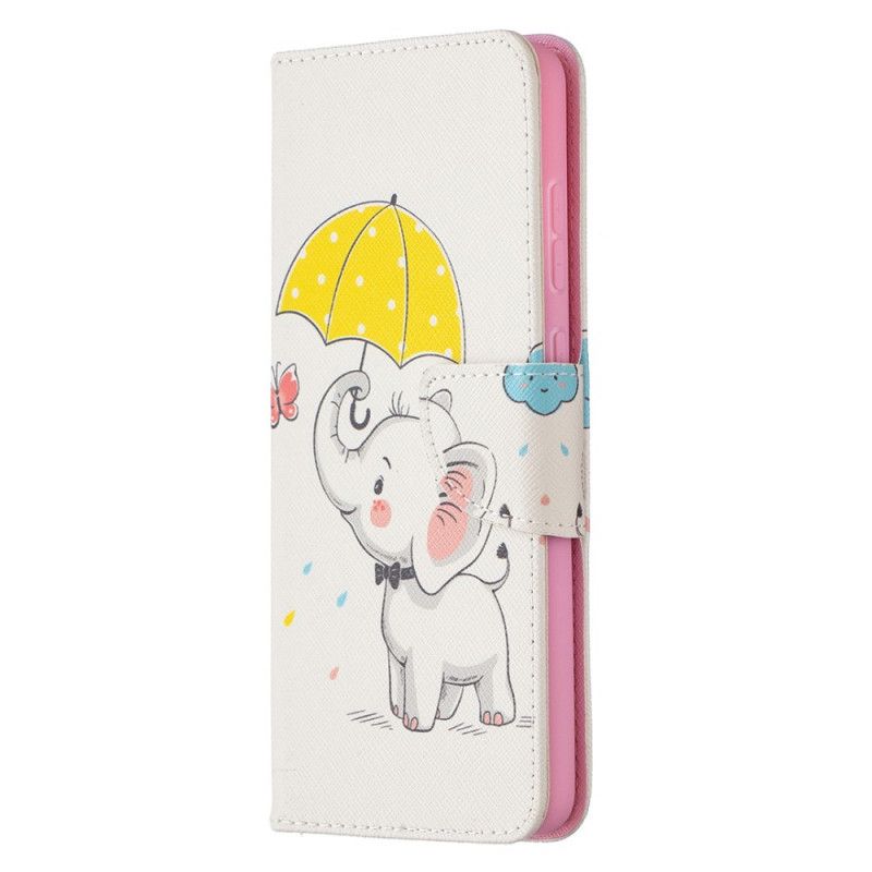 Flip Cover Læder Samsung Galaxy A72 4G / A72 5G Baby Elefant Beskyttelse