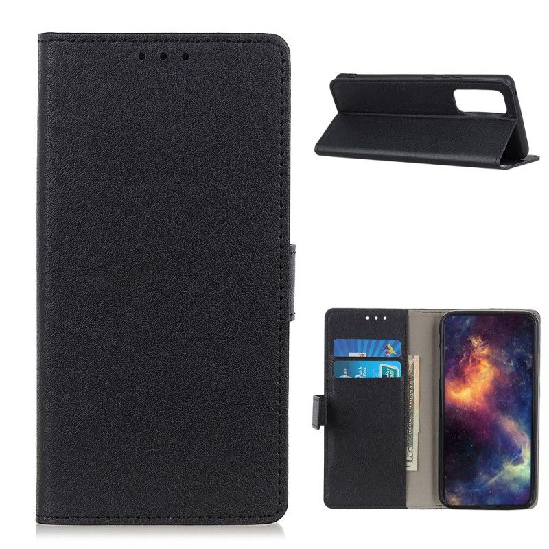 Flip Cover Læder Samsung Galaxy A72 4G / A72 5G Sort Klassisk Original