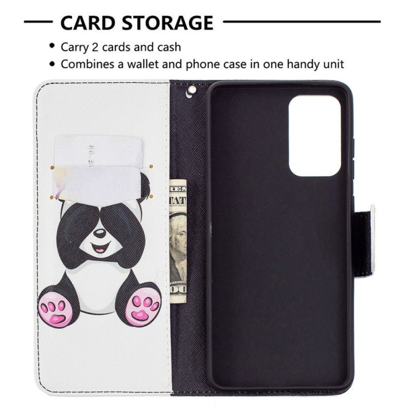 Flip Cover Samsung Galaxy A72 4G / A72 5G Mobilcover Sjov Panda