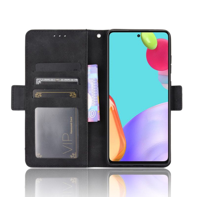 Flip Cover Samsung Galaxy A72 4G / A72 5G Sort Førsteklasses Multikort