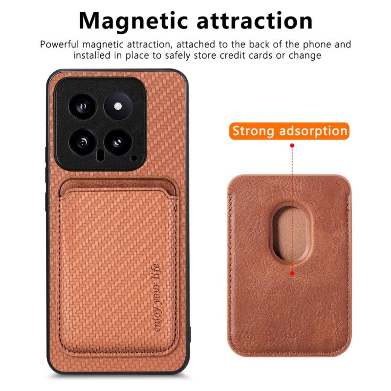 Cover Til Xiaomi 14 Pro Magnetisk Aftagelig Kortholder