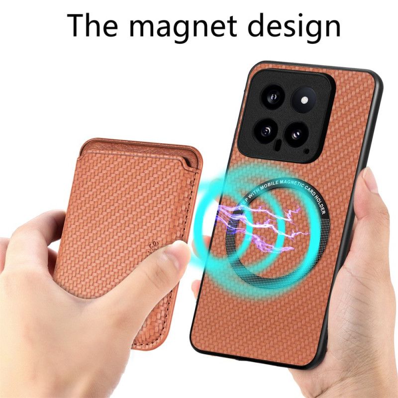 Cover Til Xiaomi 14 Pro Magnetisk Aftagelig Kortholder