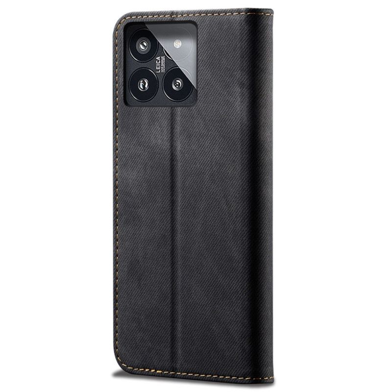 Flip Cover Xiaomi 14 Pro Jeansstof