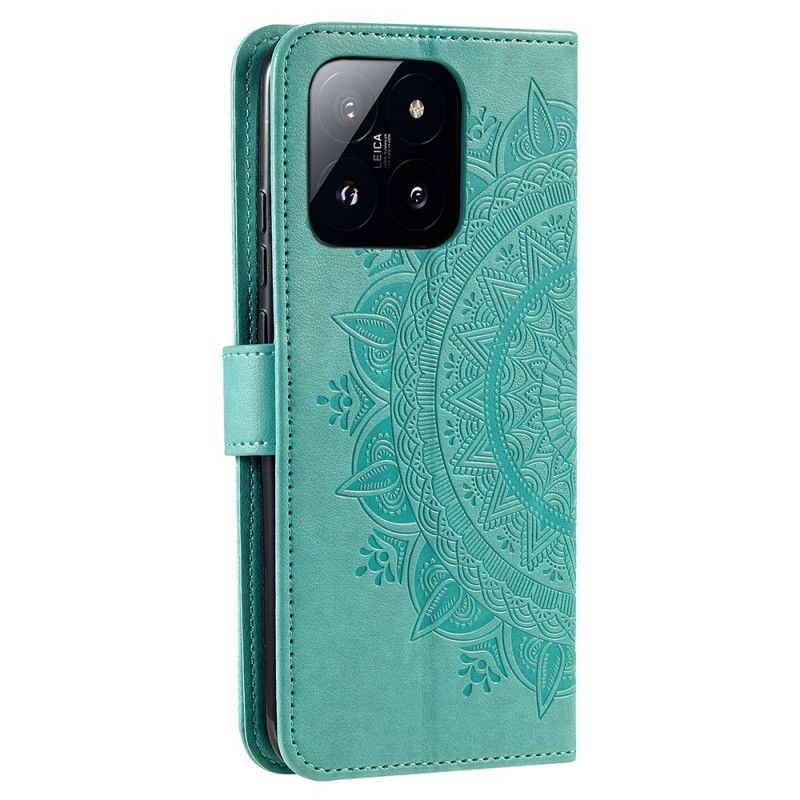 Flip Cover Xiaomi 14 Pro Mandala Sol Med Rem