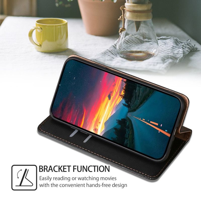 Flip Cover Xiaomi 14 Pro Tekstureret Kunstlæder