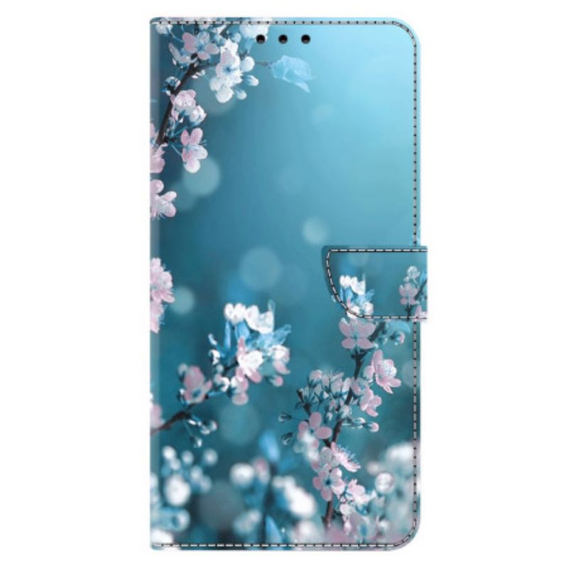 Læder Cover Xiaomi 14 Pro Blommeblomster