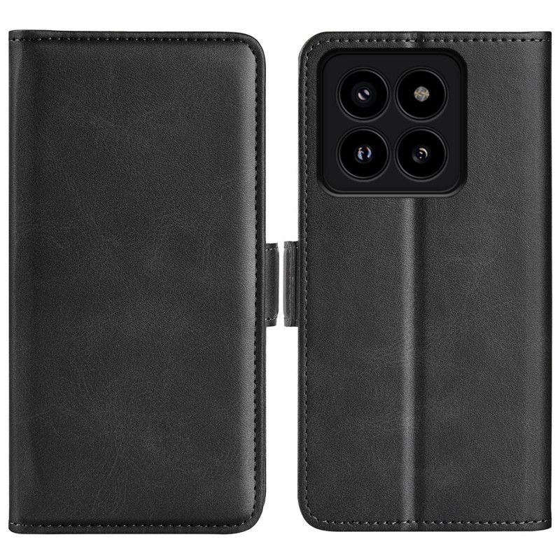 Læder Cover Xiaomi 14 Pro Telefon Etui Dobbelt Magnetlås