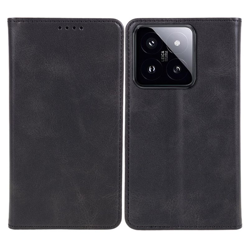 Læder Cover Xiaomi 14 Pro Telefon Etui Kalvetekstur