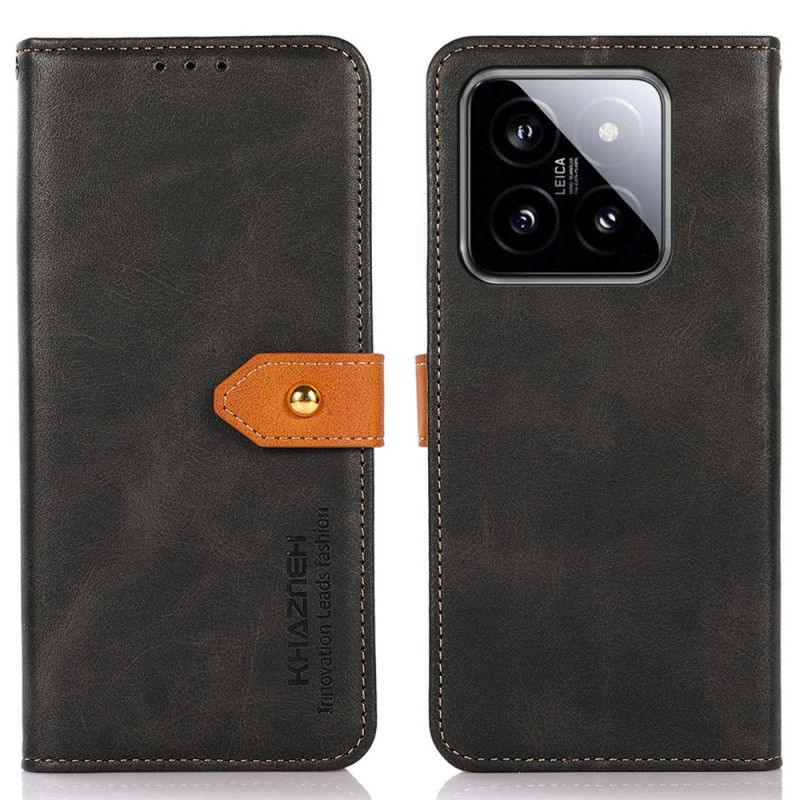 Læder Cover Xiaomi 14 Pro Telefon Etui Khazneh Stropspænde