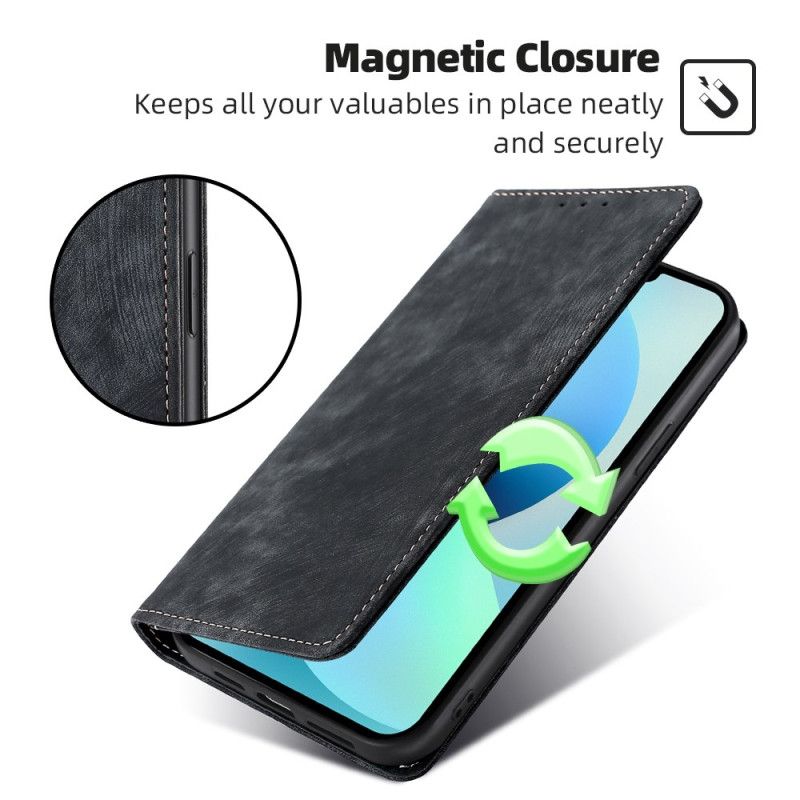 Læder Cover Xiaomi 14 Pro Telefon Etui Rfid-beskyttelse