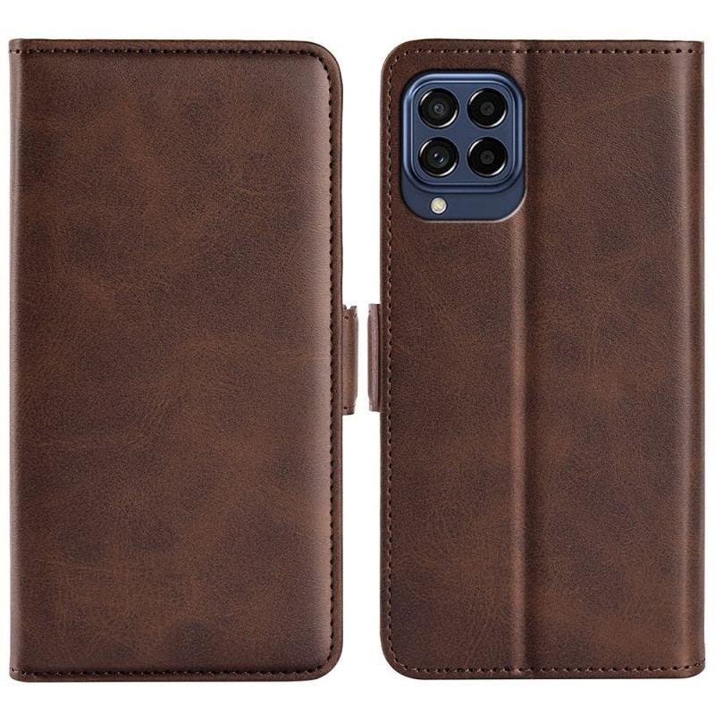 Flip Cover Samsung Galaxy M53 5G Læder Cover Dobbelt Klap