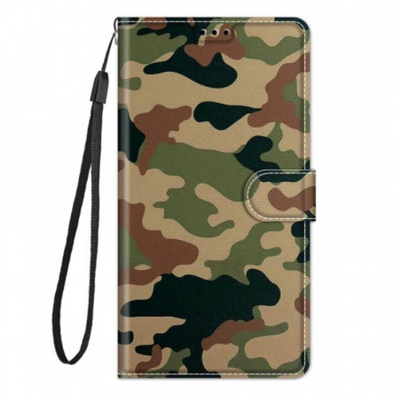 Flip Cover Samsung Galaxy M53 5G Med Snor Strappy Camo