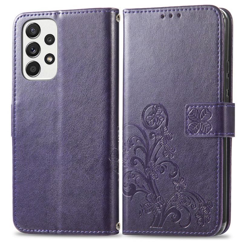 Læder Cover Samsung Galaxy M53 5G Firkløver