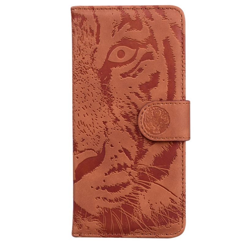 Læder Cover Samsung Galaxy M53 5G Tiger Print